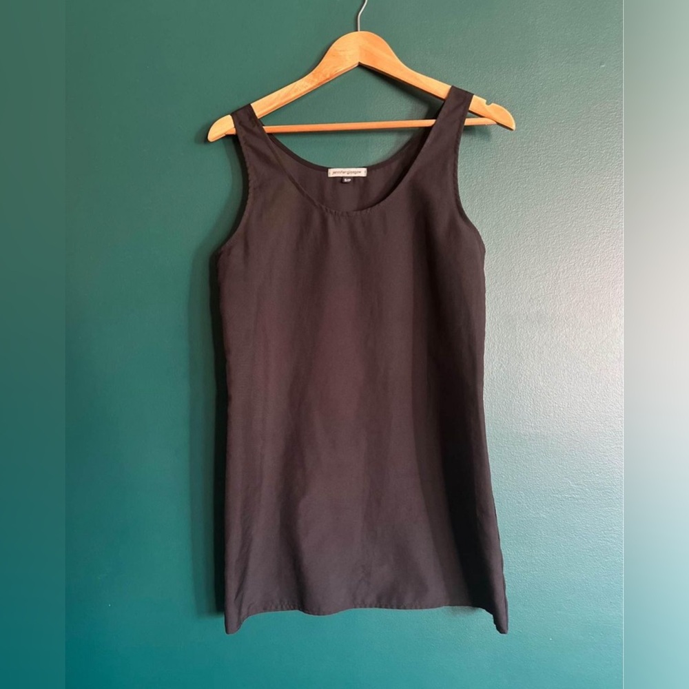 Jennifer Glasgow Black Shift Dress Sz Small